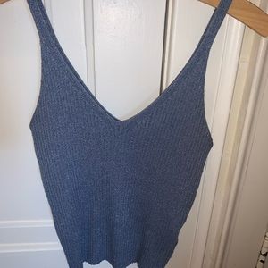 Sparkly Blue Tank Top